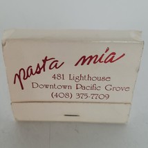 Vintage Matchbook Pasta Mia Pacific Grove Cigarette Matches Struck - $3.95
