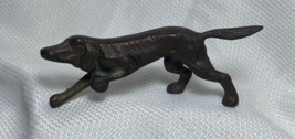Brass Dog Retriever Stance Hunting Position Pointer Vtg Figure Statue - £23.94 GBP