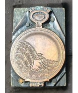 JAS. BOSS WATCH CO. 14K SHIELD ADVERTISING - Antique PRINTING BLOCK PRES... - £11.17 GBP