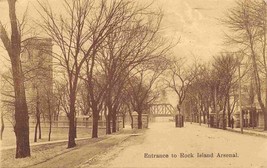Rock Island Arsenal Entrance Illinois 1910 postcard - £5.06 GBP