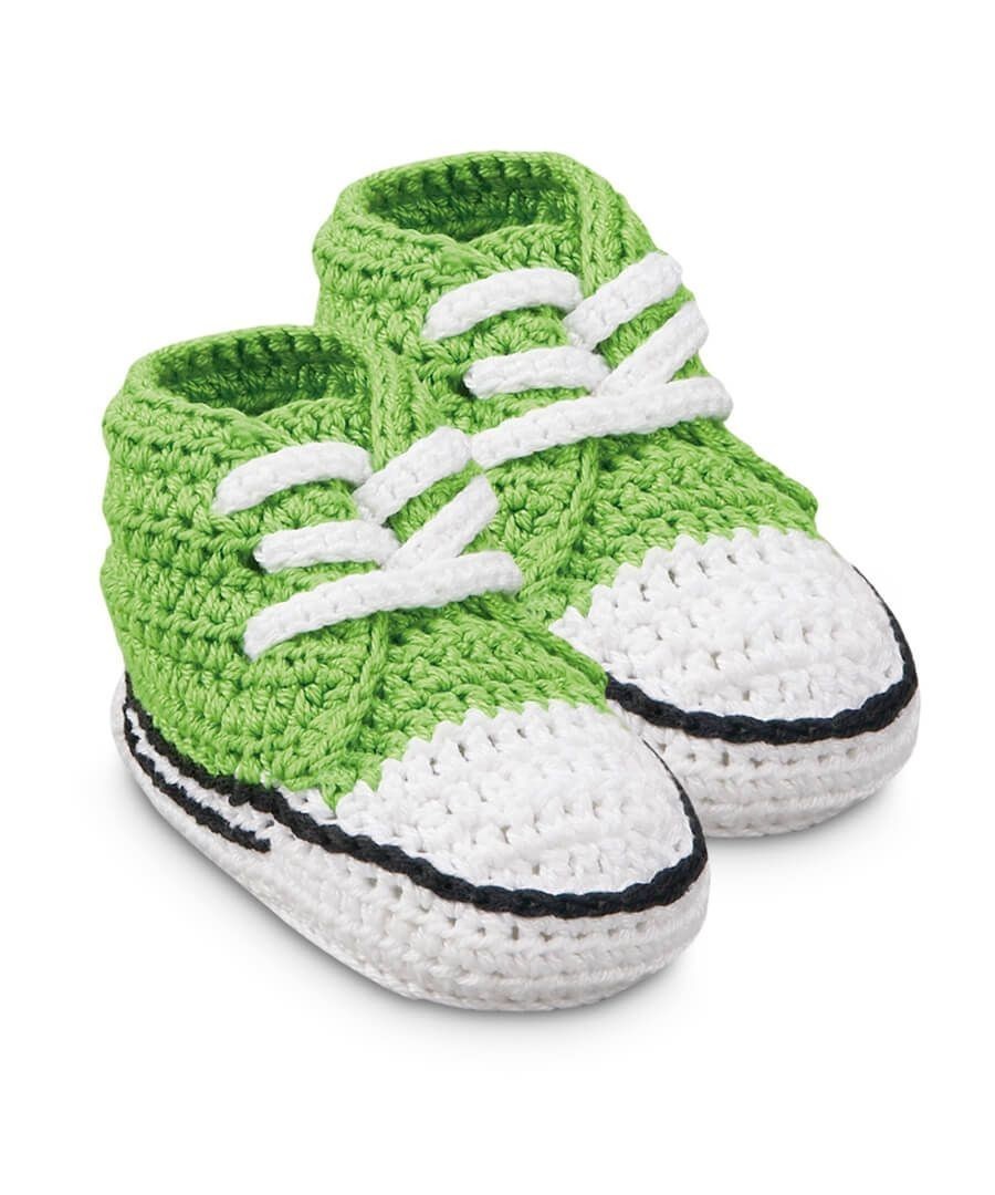 Jefferies Socks Unisex Newborn Hand Crocheted High Top Sneaker Bootie 1 ... - $18.99