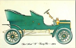 1904 Model F Touring Car Henry Ford Auto Museum MI Dexter Chrome Postcard - £6.27 GBP