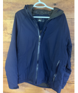Mens REI Elements Blue Hooded Primaloft Quilt Insulated Vented Rain Jack... - $889.83 MXN
