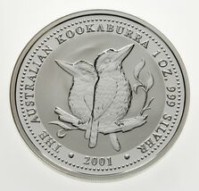 2001 Australia $1 Silver 1oz Kookaburra (BU Condition) KM# 479 - $2,232.14 MXN