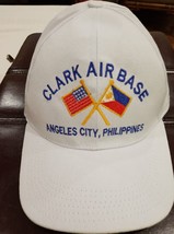 Clark Air Base-Angeles City Philippines on a white mesh ball cap - £19.59 GBP