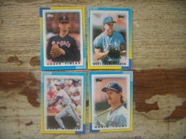 1989 TOPPS Leaders Baseball cards. Lot of 4. Finley, Saberhagen, McGriff, Yount - £2.91 GBP