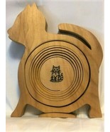 Never-Used Handcrafted Collapsible Wooden Basket - $48.00