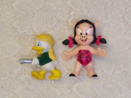 2 Vintage Pvc Toy Figures Petunia Pig Louie Duck Ducktales Free Shipping - £8.20 GBP