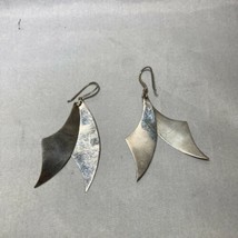 Nice Sterling Silver 925 Drop Signed ND Earrings Post 7.2 grams - $369.75 MXN