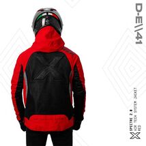 D-E\\41 Men Biker Hoodie Jacket Spectre Air Tech System V.2 With Protect... - $199.00