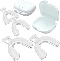 Teeth Whitening Trays Moldable 4 Dental Trays 2 Retainer Case Teeth Trays for To - £11.52 GBP