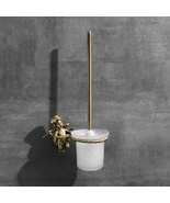 Antique brass Classic LUXURY style bathroom brass angel toilet brush holder - $169.99