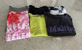 Lot Of 6 Short Sleeve Cropped And Uncropped T-Shirts (L) - $23.38