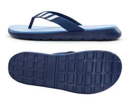 Adidas Comfort Flip-Flops Unisex Slides Slippers Sports Casual Blue NWT ... - $50.31