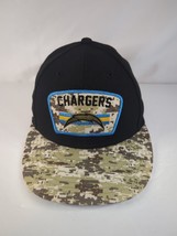LA Chargers New Era Black/Camo 2021 Salute To Service Fitted 7 1/8 - £16.66 GBP