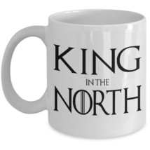 Jon Snow Coffee Mug King in the North Game Thrones Valentines Gift Ceramic Cup - £14.81 GBP