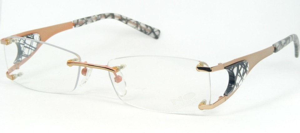 No Limits by AMA 83001-001 GOLD /ROSE /TUMBLEWEED EYEGLASSES GLASSES 55-... - $59.40
