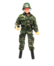 M &amp; C 12&quot; Military GI Soldier Action Figure with Gear and Weapons 1:6 Scale - £14.08 GBP