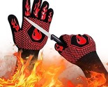 13.5&#39;&#39;Fireproof Gloves Heat Resistant Non Slip Silicone For BBQ Cooking ... - £13.15 GBP