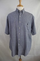 RALPH LAUREN Men&#39;s BLAIRE Short Sleeve Cotton Linen Button Front Shirt s... - £14.97 GBP