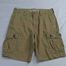 American Eagle 30 x 11 Dark Khaki Cotton Classic Cargo Shorts - £19.66 GBP