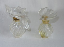 2 Vtg Glass Perfume Bottles 1 Nina Ricci 2 Doves 1 Jacqueline Cochran .5 oz Dove - £31.14 GBP