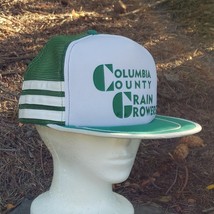 Vtg 3 Stripe 5 Panel Hat WA Grain Growers Foam San Sun Cap Snapback Gree... - $38.38