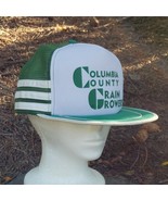 Vtg 3 Stripe 5 Panel Hat WA Grain Growers Foam San Sun Cap Snapback Gree... - $38.38