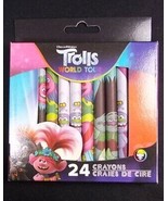 TROLLS World Tour boxed 24 crayons New - £3.19 GBP