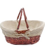 13 X 10 X 6 Inch Reddish Brown Cornucopia Wicker Basket With Handles, An... - €32,28 EUR