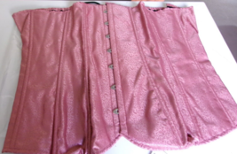 Daisy Lavish Salmon Brocade Corset  and Stockings Size 6X - $24.70