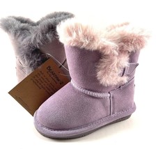 BearPaw Betsey Toddler Girl Suede Sheepskin/Wool  Bootie Choose Sz/Color - £46.39 GBP