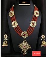 Kundan Jewelry Indian Earrings Necklace Tikka Set New Year Chokar Bridal... - £49.54 GBP