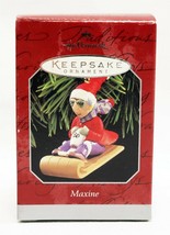 VINTAGE 1998 Hallmark Keepsake Christmas Ornament Maxine on Sled - £31.64 GBP