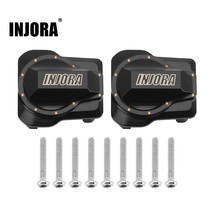 INJORA 9g Black Coating Brass Front Rear Axle Diff Cover for 1/18 RC Crawler TRX - £18.31 GBP