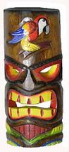 HAND CARVED PARROT POLYNESIAN HAWAIIAN TIKI STYLE MASK 12 IN TALL - £15.45 GBP