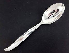 1847 Rogers FLAIR Pierced Serving Spoon 8-1/2&quot; Silverplate Flatware 1956 - £6.96 GBP