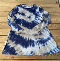 love fire NWOT Women’s tie dye t shirt dress size S blue tan R6 - £11.79 GBP