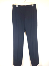 Womens Tory Burch Black Flat Front Dress Black Pants Slacks Size 10 Pockets - £24.63 GBP