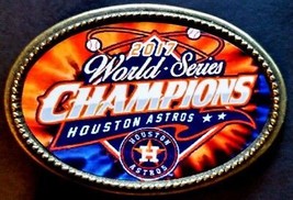 Astros Houston Astros 2017 World Series Champions Epoxy Belt Buckle - New! - £13.97 GBP