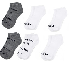 Fila Unisex 6 Pairs Half Cushion Low Cut Length Socks Shoe Sz 4-10 Sock ... - £11.73 GBP