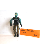 GI Joe Action Figure Joe Beach  3.75&quot;  1986 Original  L9p - $140.13 MXN