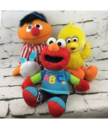 Sesame Street Singing Talking Plush Lot Of 3 Elmo Big Bird Ernie Hasbro ... - £27.60 GBP