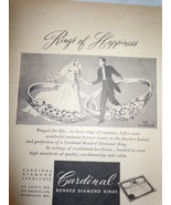 Vintage Cardinal Bonded Diamond Rings Print Magazine Advertisement 1946 - €5,12 EUR