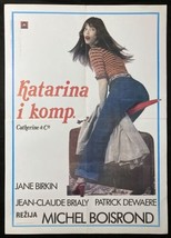 Original Vintage Movie Poster Catherine &amp; Co Jane Birkin Boisrond Erotic... - £36.38 GBP