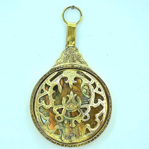 Globo con calendario islamico arabo, astrolabio vintage in ottone antico... - £54.69 GBP