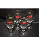 STELLA ARTOIS New Style Gold Rimmed Footed Beer Glass 33CL (11.2oz) - BU... - $14.90 CAD