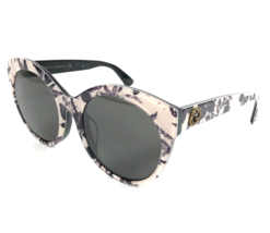 Gucci Sunglasses GG0028SA 009 Black Pink Tree Floral Print Gray Lenses 54-22-145 - $173.24