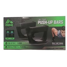 RBX- Travel 2 in1 Push Up Bars. Brand New .Strength And Conditioning. Home Gym - £13.91 GBP
