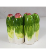 Vintage Lugerne&#39;s Asparagus Stalks Salt &amp; Pepper Shakers Japan - $13.57